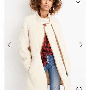 Madewell Sherpa Cocoon Coat Large